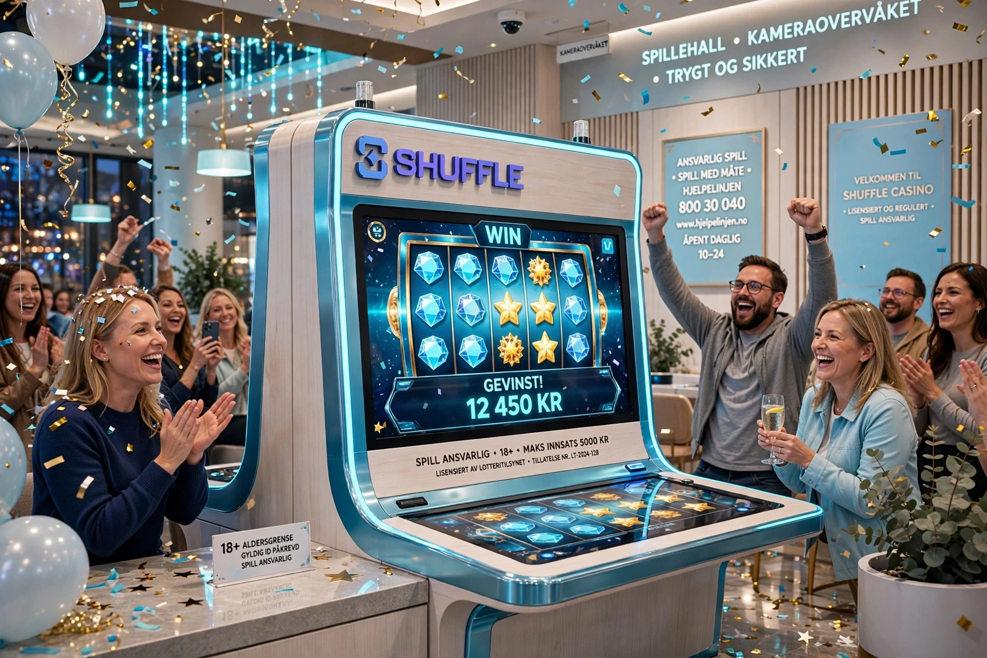 Faste jackpoter hos SHUFFLE CASINO