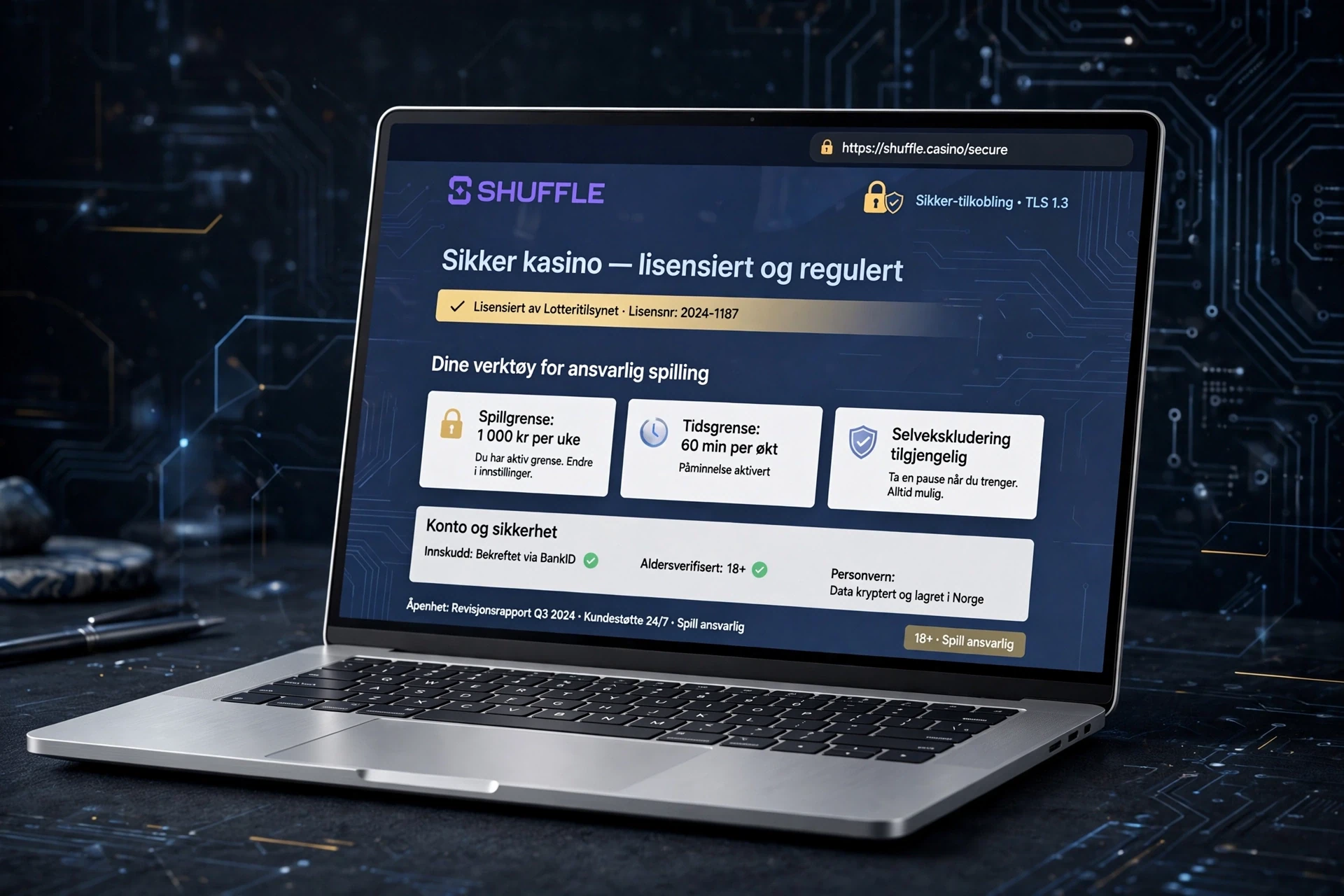 SSL-sertifikat SHUFFLE CASINO