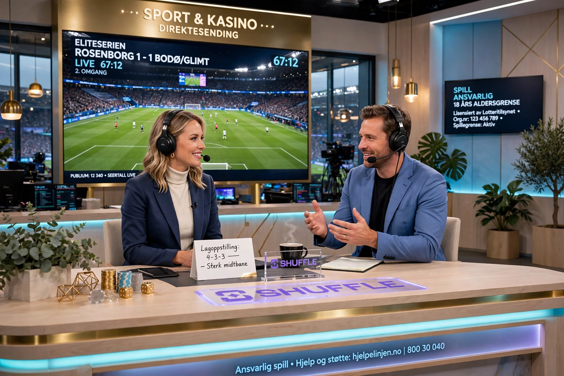 Innsatser på fotball på Shuffle Casino