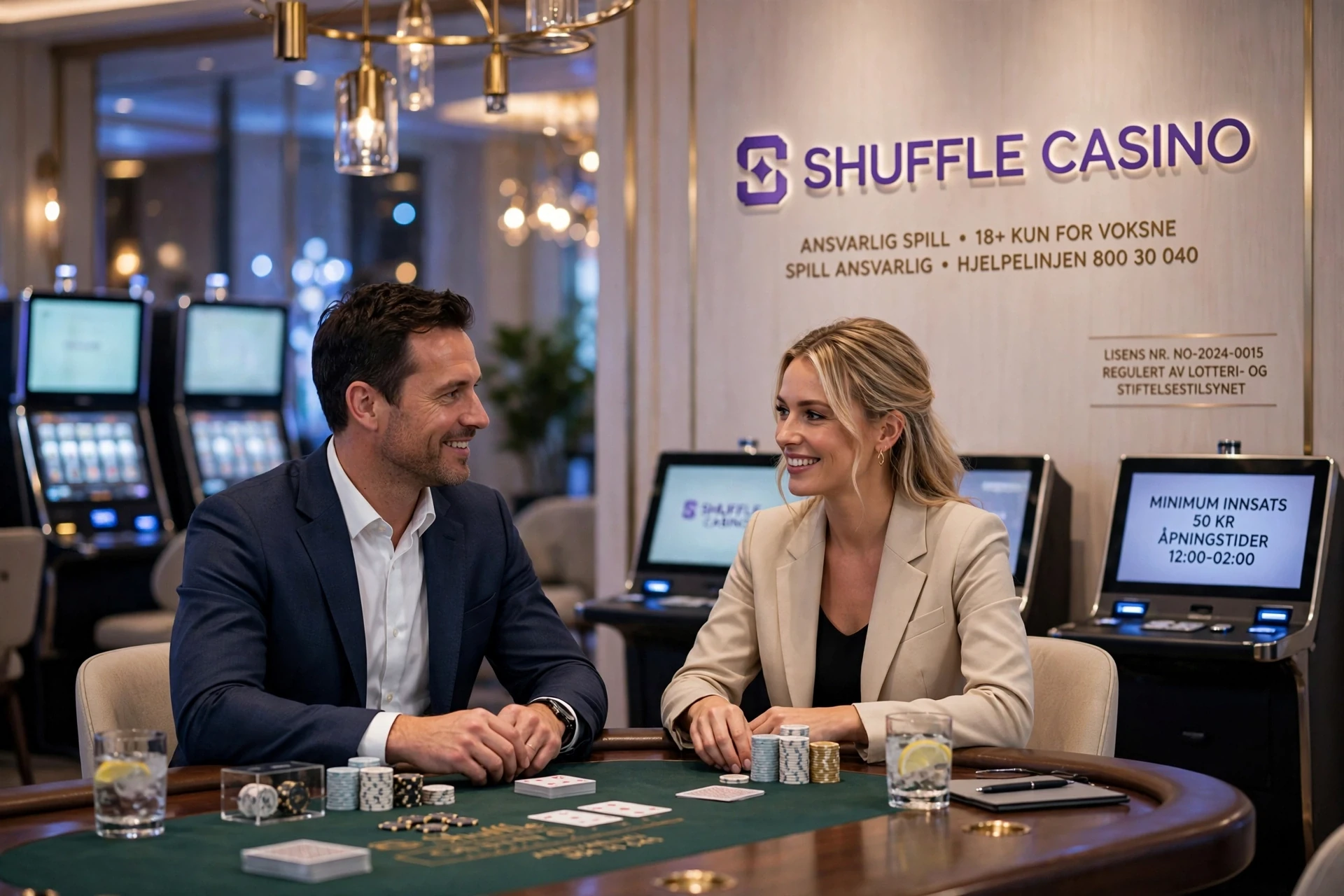 To pokerspillere på SHUFFLE CASINO